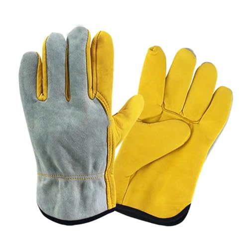 Schweißhandschuhe, WIG-Schweißhandschuhe Leder Gelb ML(Large) von VOLURE