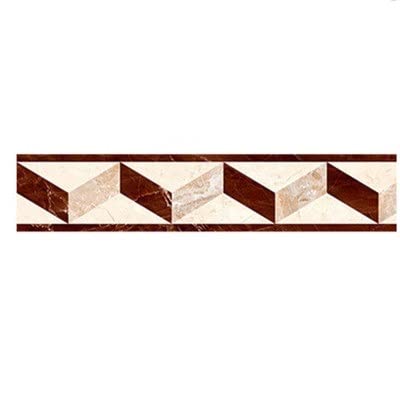 Selbstaufkleber 3D Wallpaper Rahmen， Self-Adhesive Waterproof Wallpaper Border 10cm x 5m Roll for Home Decor(Bd007) von VOLURE