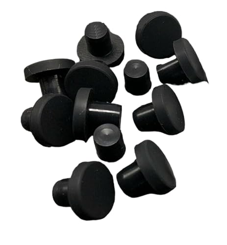 Solid-Silikon-Gummi, 10 stücke Bohrung 2mm-14mm Runde Solide Stanzen End Kappen Dichtung T Typ Stopper(7.5mm) von VOLURE