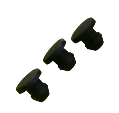 Solid-Silikon-Gummi, 10 teile/satz Schwarz 4,5mm Bis 50,6mm T Typ Stecker Abdeckung Snap-auf Dichtung Stanzen End Kappen Dichtung Stopper(38.6mm) von VOLURE