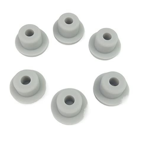 Solid-Silikon-Gummi, 6 teile/satz Grau Schlauch Stanzen End Kappe 13mm-48mm Einsätze Dichtung Stecker Bung Loch Stopper(17mm) von VOLURE