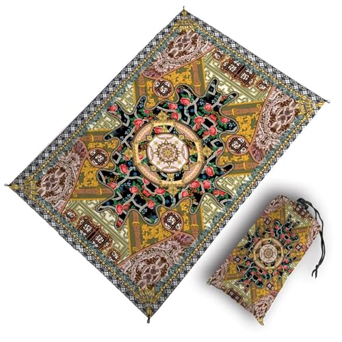 VOLURE Picknick Strand Teppich， Camping-Picknickmatte, mehrere Größen(Mat04 100cm 140cm) von VOLURE