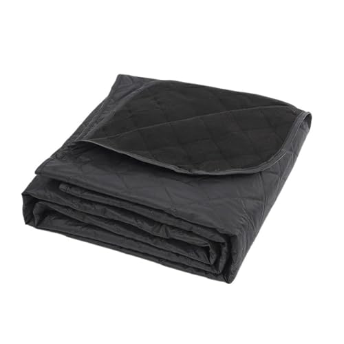 VOLURE Picknick Strand Teppich， Outdoor Picknick Camping Matte Polyester Mehrfarbig 200x140cm(Black) von VOLURE