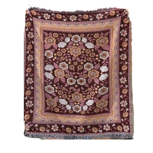 VOLURE Picknick Strand Teppich， Outdoor-Picknickdecke Mehrfarbig 130x160cm(Rosso) von VOLURE