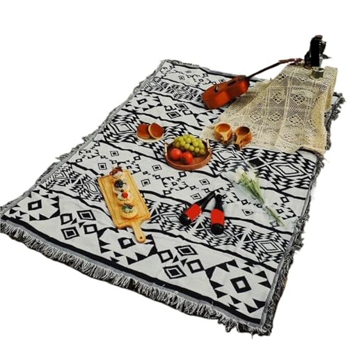 VOLURE Picknick Strand Teppich， Outdoor-Picknickmatte Schwarz Mehrere Größen(180 * 230cm) von VOLURE