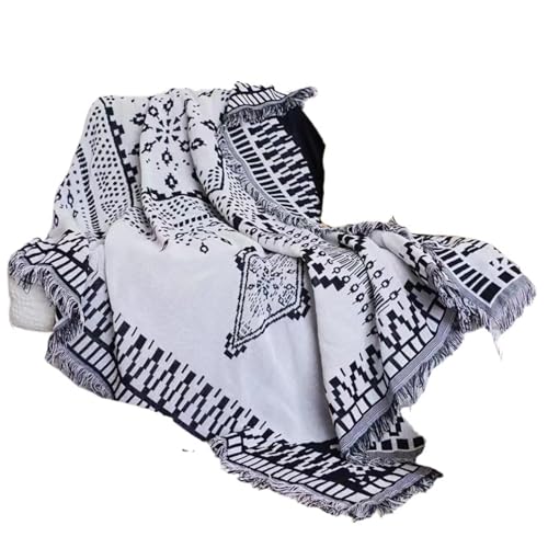VOLURE Picknick Strand Teppich， Picknick-Sofadecke, Schwarz/Grau, mehrere Größen(Grijs,90x150cm) von VOLURE