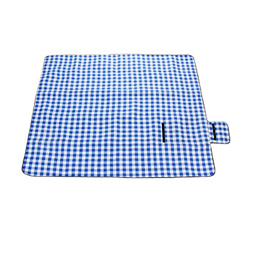 VOLURE Picknick Strand Teppich， Picknick-Stranddecke, faltbar, waschbar, blau, mehrere Größen(200 x 200 cm (Square)) von VOLURE