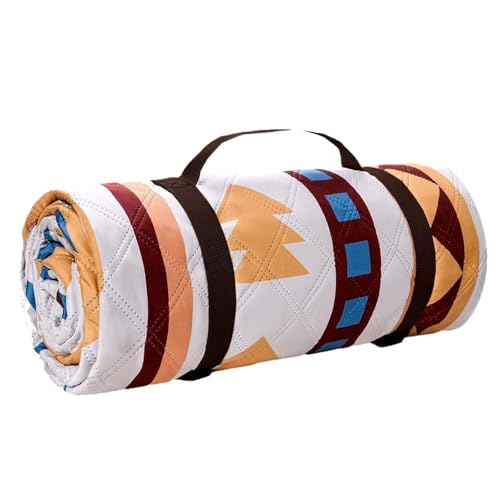 VOLURE Picknick Strand Teppich， Picknickdecke for den Außenbereich, Mehrfarbig, mehrere Größen(150 x 200 cm (Square)) von VOLURE