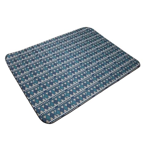 VOLURE Picknick Strand Teppich， Picknickmatte Mehrfarbig 150x150cm(Blu) von VOLURE