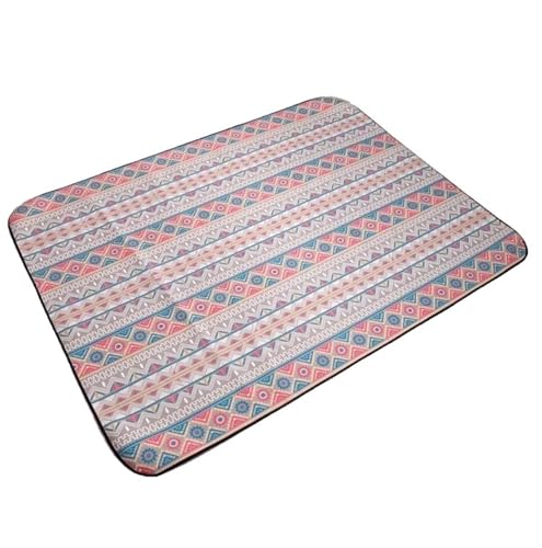 VOLURE Picknick Strand Teppich， Picknickmatte Mehrfarbig 150x150cm(Light Red) von VOLURE