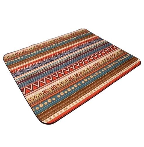 VOLURE Picknick Strand Teppich， Picknickmatte Mehrfarbig 150x150cm(Oranje) von VOLURE