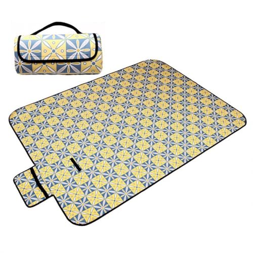 VOLURE Picknick Strand Teppich， Picknickmatte for den Außenbereich, Mehrfarbig, mehrere Größen(Colour 3,300 x 300 cm (Square)) von VOLURE