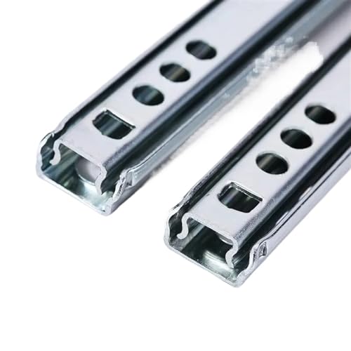 VOLURE Schubladenläufer ， Schubladenführungen aus Metall, in Zwei Richtungen, 17 mm breit, 2er-Pack, 246–406 mm(12 Inch 310mm) von VOLURE