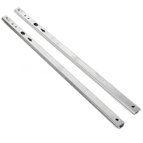 VOLURE Schubladenläufer ， Teleskop-Schubladenschienen mit Metallkugellager, Silber, 182–406 mm, 2 Stück(16inches (406mm)) von VOLURE