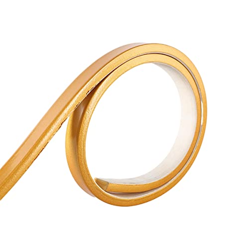 VOLURE Selbstaufkleber 3D Wallpaper Rahmen， PVC Self Adhesive Trim Multicolor 5m x 25mm For Cabinet Ceiling Countertop Skirting Molding(Gold) von VOLURE
