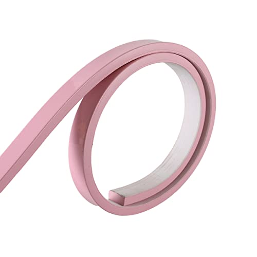 VOLURE Selbstaufkleber 3D Wallpaper Rahmen， PVC Self Adhesive Trim Multicolor 5m x 25mm For Cabinet Ceiling Countertop Skirting Molding(Roze) von VOLURE