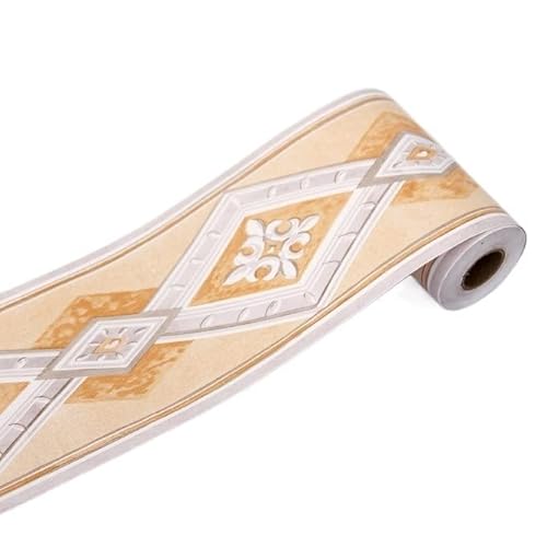 VOLURE Selbstaufkleber 3D Wallpaper Rahmen， Self Adhesive PVC Wallpaper Border DIY Waterproof 10cmx10m Multicolor 3D Bathroom Kitchen(B3205) von VOLURE