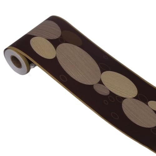 VOLURE Selbstaufkleber 3D Wallpaper Rahmen， Self-Adhesive Waist Line Wallpaper PVC Waterproof 10cm x 10m Multicolor(08) von VOLURE