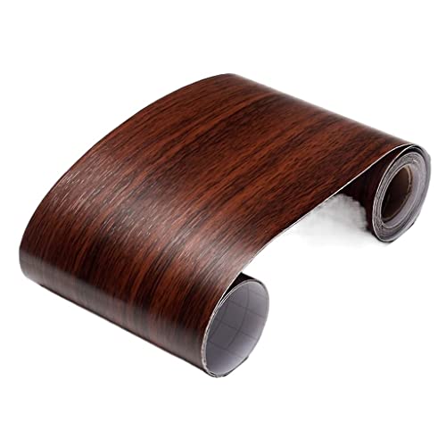 VOLURE Selbstaufkleber 3D Wallpaper Rahmen， Waist Line Wallpaper Border Self-Adhesive PVC Wood Grain Multicolor 10cm x 5m(14) von VOLURE
