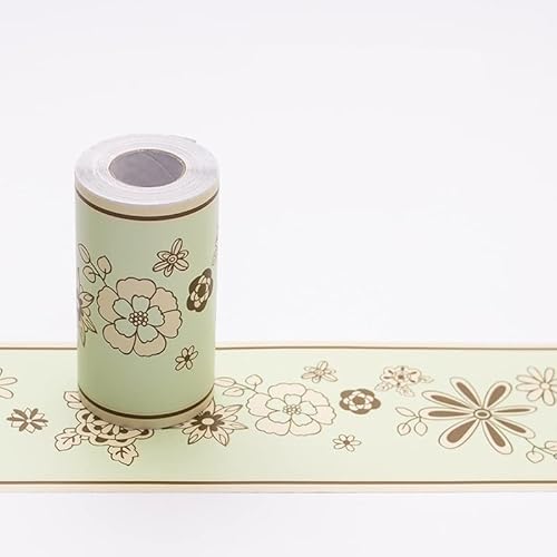 VOLURE Selbstaufkleber 3D Wallpaper Rahmen， Waterproof Self Adhesive Baseboard Waistline Border Wallpaper 10M Multicolor(1004) von VOLURE