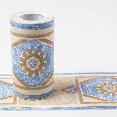 VOLURE Selbstaufkleber 3D Wallpaper Rahmen， Waterproof Self Adhesive Baseboard Waistline Border Wallpaper 10M Multicolor(1016) von VOLURE