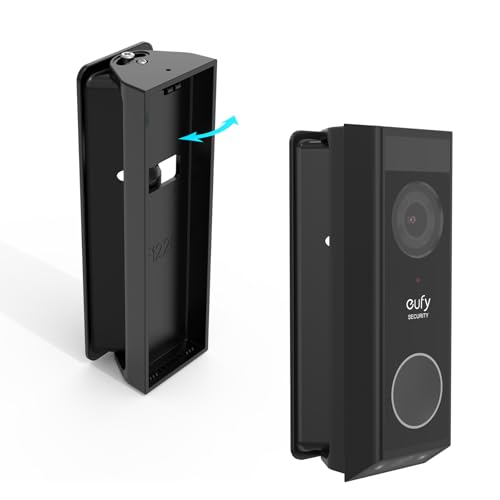 VOMENC Einstellbare 0 bis 35 Grad Türklingel Winkelhalterung Kompatibel mit eufy Security Video Doorbell E340 Kamera (Schwarz) von VOMENC