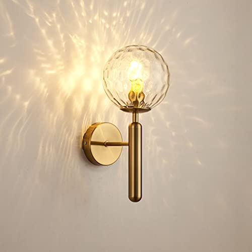 VOMI LED Wandlampe Innen Rund Glas Gold Messing Kristall Wandleuchte Rustikal Wand Deko Beleuchtung Landhausstil Wandbeleuchtung Schlafzimmer Wohnzimmer Kinderzimmer Badezimmer Loft Lampen E14 VOMI LED Wandlampe Innen Rund Glas Gold Messing Kristall Wandleuchte Rustikal Wand Deko Beleuchtung Landhausstil Wandbeleuchtung Schlafzimmer Wohnzimmer Kinderzimmer Badezimmer Loft Lampen E14 von VOMI