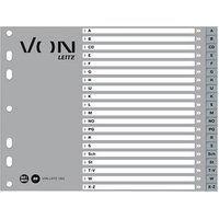 VON LEITZ Register Halbformat A-Z grau-weiß 20-teilig, 1 Satz VON LEITZ Register Halbformat A-Z grau-weiß 20-teilig, 1 Satz von VON LEITZ