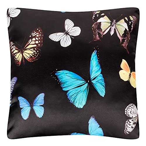 VON LILIENFELD Kissen Motiv Schmetterlinge Butterfly Dekokissen 40 x 40 cm Sofakissen Deko Haus Wohnzimmer Kissenbezug mit Füllung beidseitig Bedruckt von VON LILIENFELD