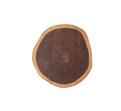 Schneidebrett Schneidebretter Holzschneidebrett Mit Griff, Dekoratives, Unregelmäßig Geformtes Holzschneidebrett Schneidbrett Frühstücksbrett (Color : A, Size : 27-32cm) von VONGAZ