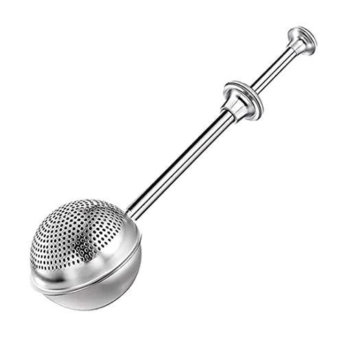 Federbetriebener Edelstahlgriff Staubwedel für Zucker Mehl und Gewürze Edelstahl Mehl Staubwedel zum Backen Puderzucker Shaker Duster Sifter 1 Stück von VONGLYHOO