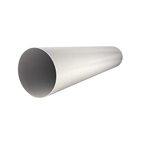 Kunststoffrohr Lüftungsrohr Rundrohr 1m Ø 100 mm Rohr Küche PVC Weiß von VONLIS