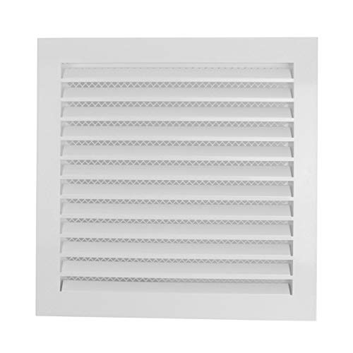 Metalllüftungsgitter Lüftungsgitter Kanalgitter Abluftgitter Metall 300 x 300 mm - VONLIS® weiß von VONLIS