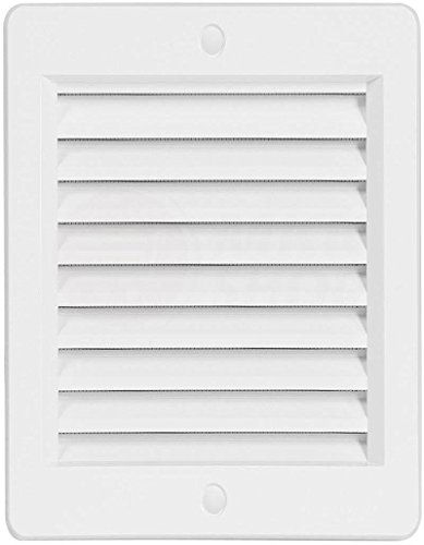 Neu Lüftungsgitter Insektennetz edelstahl Kunststoff ASA Wetterschutz Lamellengitter Gitter 2. 150 x 200 mm weiß von VONLIS