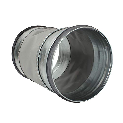 Segeltuchstutzen Verbinder Vibrationsdämpfer Rohrlüfter Wickelfalzrohr Flexibel - VONLIS® Ø 200 mm von VONLIS