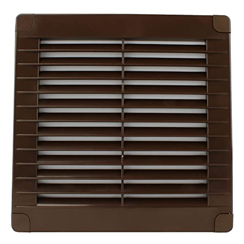 VONLIS® Lüftungsgitter Abluftgitter Lamellengitter Kunststoff eckig 150 x 150 mm braun von VONLIS