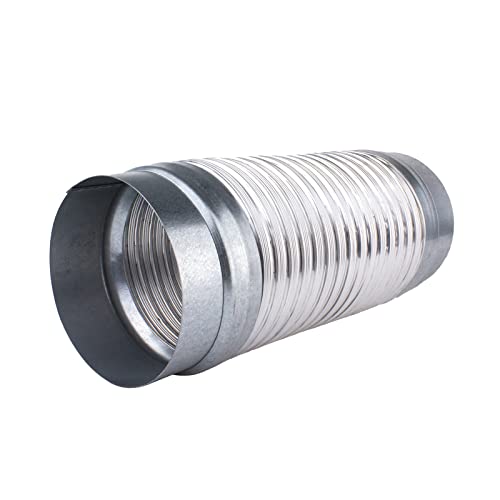 VONLIS Aluflexrohr Aluflexschlauch mit Verbinder Lüftungsschlauch Flexrohr Ø 100 mm Ø 125 mm 1,0 m VONLIS Aluflexrohr Aluflexschlauch mit Verbinder Lüftungsschlauch Flexrohr Ø 100 mm Ø 125 mm 1,0 m von VONLIS