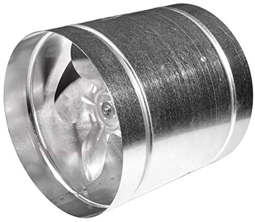 VONLIS Axial Rohrventilator Rohrlüfter Lüfter Ventilator Industrie verzinkter Stahl Metall Ø 150 mm von VONLIS