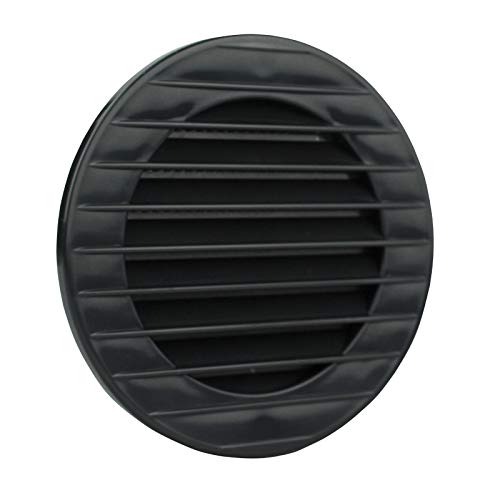 VONLIS Lüftungsgitter anthrazit Insekten Entlüftung rund Gitter Abluft Hinterlüftung Ø 80 mm von VONLIS