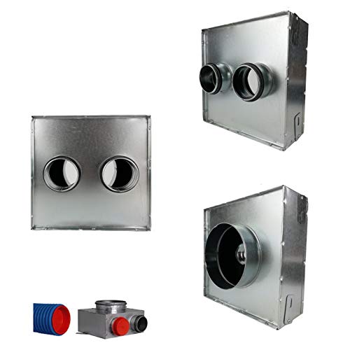 VONLIS Luftverteiler Ø 125 mm 2 Abgänge DN75 Verteilerkasten Wohnraumlüftung Zuluft Abluft Abgänge Zubehör VONLIS Luftverteiler Ø 125 mm 2 Abgänge DN75 Verteilerkasten Wohnraumlüftung Zuluft Abluft Abgänge Zubehör von VONLIS
