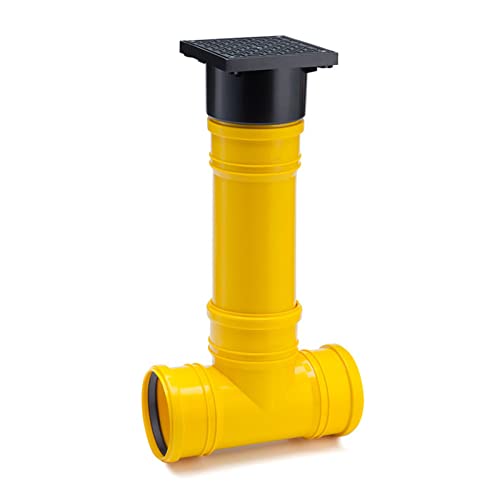 VONLIS Revisionsschacht Teleskoprohr Drainage Kontrollschacht Inspektionsrohr DN110 Schacht 80 cm von VONLIS