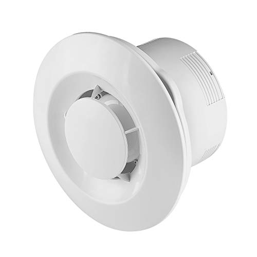 Wandlüfter Ventilator 100 125 150 mm Design Badlüfter Bad Küche Lüfter - VONLIS Ø 125 mm mit Rückstauklappe von VONLIS