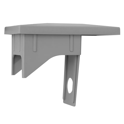 Zaunkappen Zaunpfostenkappen Pfostenkappe Schutzkappen Abdeckkappe 40 x 60 mm grau (RAL 7040) 25 Stück von VONLIS