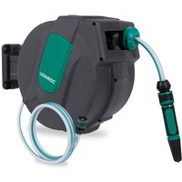 Vonroc - Automatischer Garten-Schlauchtrommel - Inkl. 15m Gartenschlauch, Düse, Kupplungen Vonroc - Automatischer Garten-Schlauchtrommel - Inkl. 15m Gartenschlauch, Düse, Kupplungen von VONROC