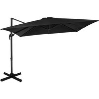 Vonroc - Freitragender Premium Sonnenschirm Pisogne 300x300cm – Robuster Sonnenschirm – Um 360° drehbar – Neigbar – UV-beständiges Segeltuch – von VONROC