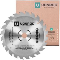 Vonroc - Kreissägeblatt 185x20mm - 24T - Geeignet für Holz Universal von VONROC