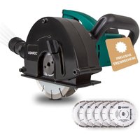 Mauernutfräse Schlitzfräse - 1700 w - 150 mm - Inkl. 6 Stück Diamantscheiben und Aufbewahrungstasche von VONROC