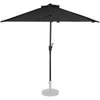 Premium-Sonnenschirm Magione – Robuster Balkonsonnenschirm – 270x135cm – UV-beständiges Tuch – Anthrazit/Schwarz – Inklusive Schutzhülle - Vonroc von VONROC