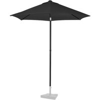 Vonroc - Premium-Sonnenschirm Torbole Ø200cm – Robuster Sonnenschirm – UV-beständig – Anthrazit/Schwarz – Inklusive Schutzhülle von VONROC