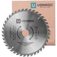 Sägeblatt für Kapp- und Tischsägen - 216 mm - 40 Zähne – für Holz – Universal von VONROC